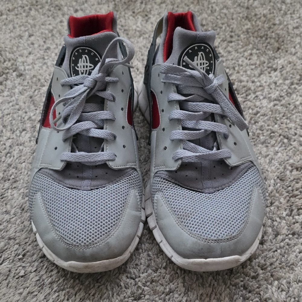 Nike Gray and Red Sneakers